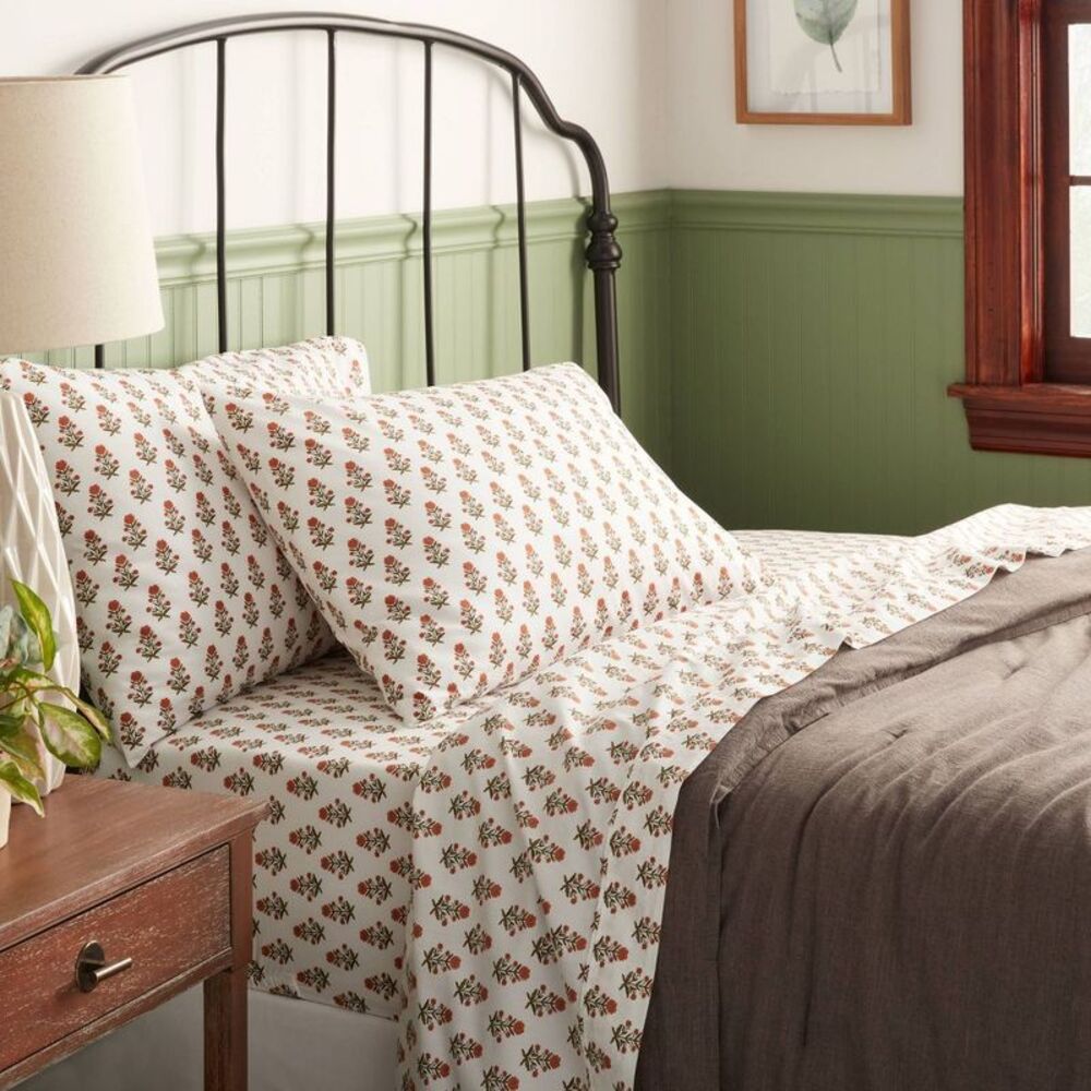 Threshold - 250 Thread Count Organic Cotton Percale Multicolored - Picture 2 of 4